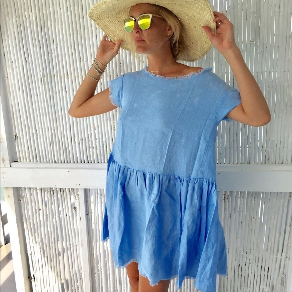 LJC Designs the pale blue beach dress